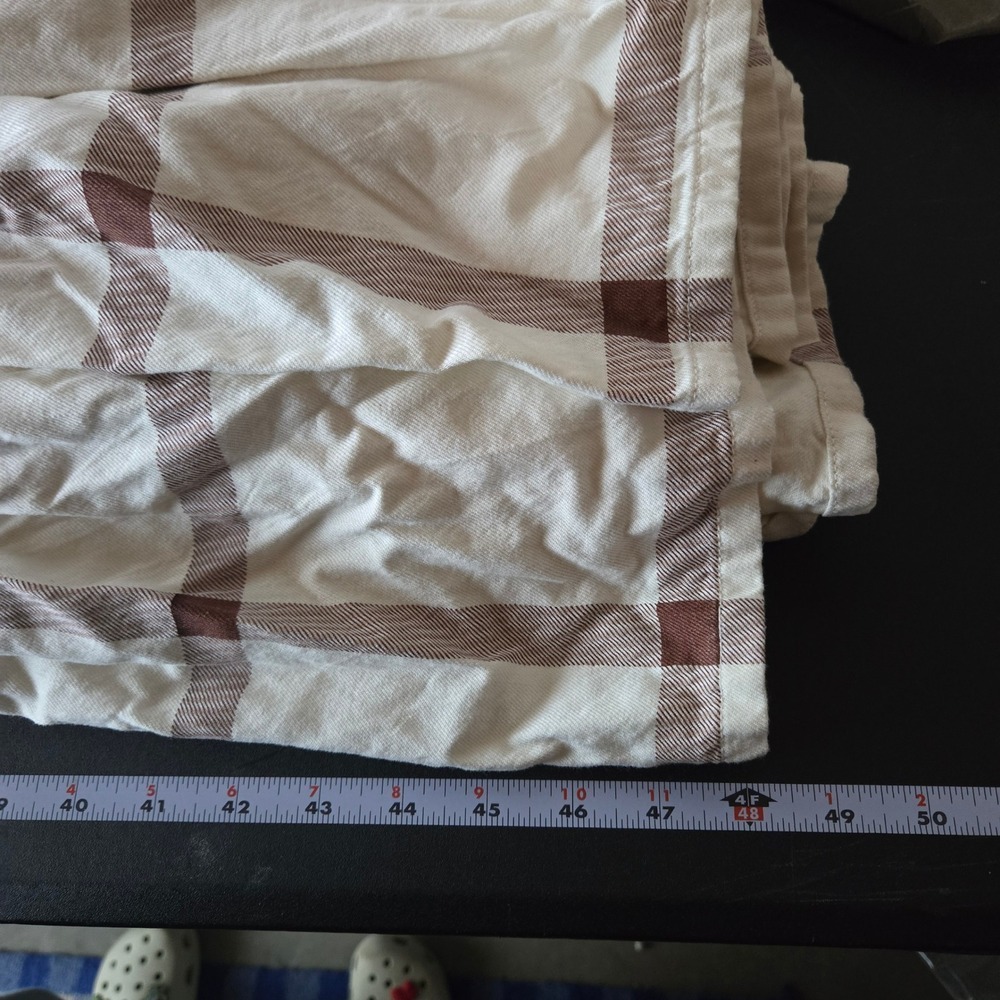 Levis Made & Crafted Winter Kaftan Plaid Tiered Maxi Dress Small Boho Cottage - Picture 10 of 11